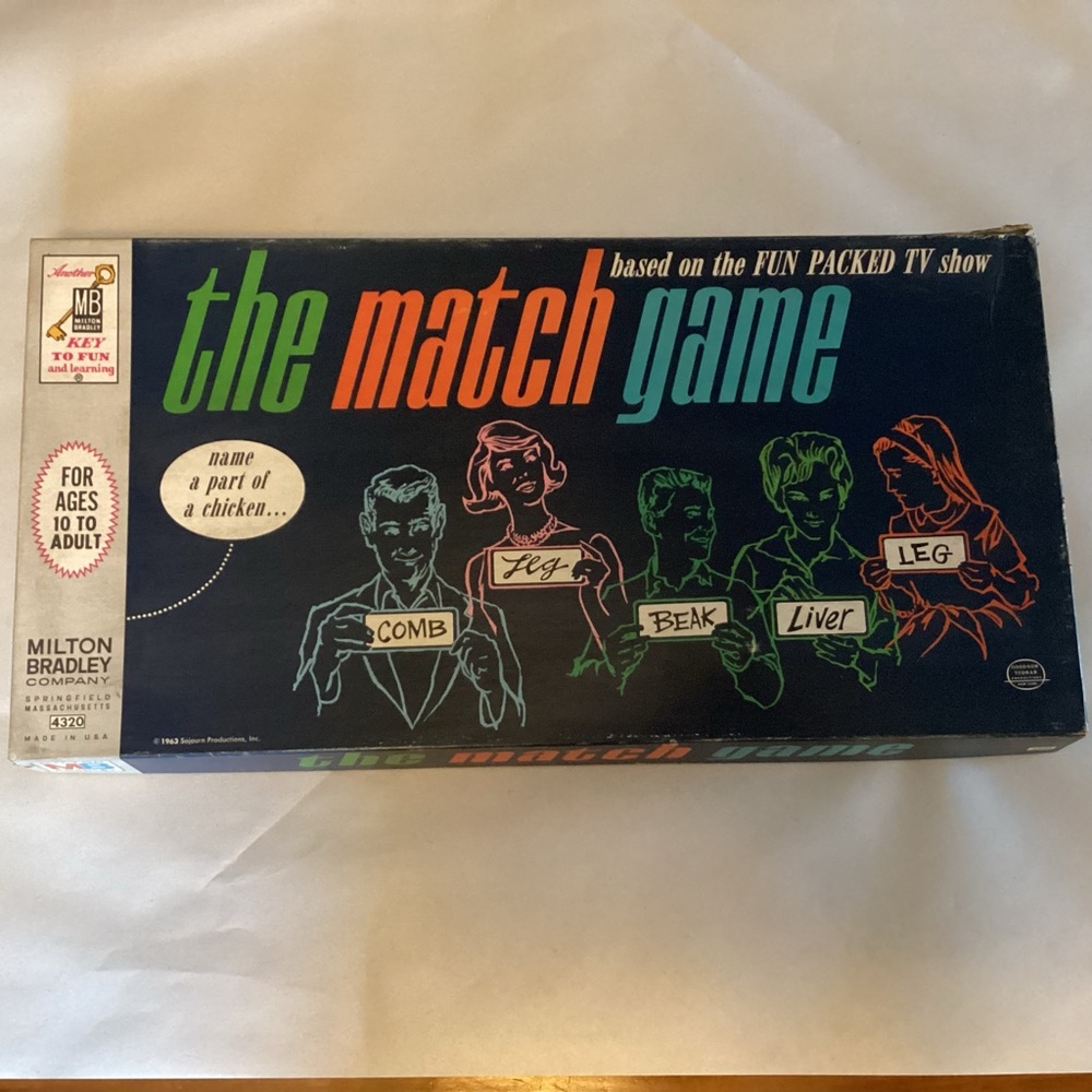 Match Game,1960’s board game by Milton Bradley